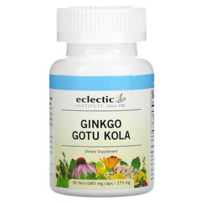 Eclectic Institute, Ginkgo Gotu Kola, 275 mg, 90 Non-GMO Veg Caps