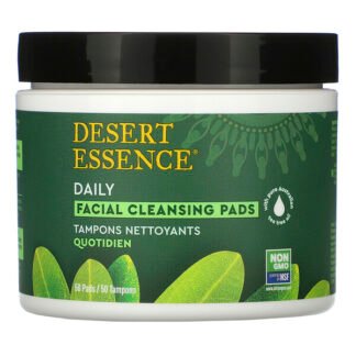 Desert Essence, デイリーフェイシャルクレンジングパッド、50パッド