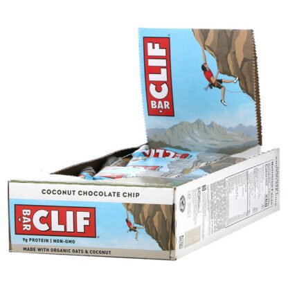 Clif Bar, エネルギーバー、ココナッツチョコレートチップ、12本、各68g（2.40オンス）