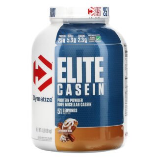 Dymatize Nutrition, エリートカゼイン、 シナモンバン、 4ポンド (1、836 g)