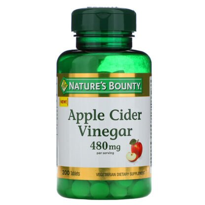 Nature's Bounty, アップルサイダービネガー、240 mg、タブレット200錠