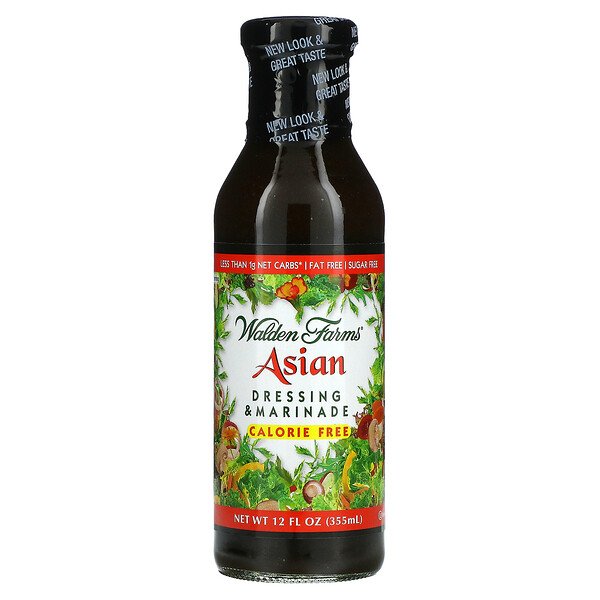 Walden Farms, アジアンドレッシング&マリネード、 ゼロカロリー、 12液量オンス (355 ml)