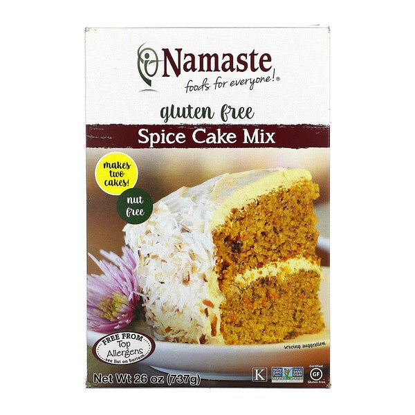 Namaste Foods, Spice Cake Mix, Gluten Free, 26 oz (737 g)