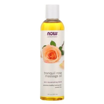 Now Foods, ソリューション, 穏やかなバラのマッサージ油（トランキル ローズマッサージオイル）, 8液量オンス (237 ml)