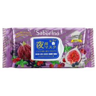 Saborino, Night Face Mask, Moist, 28 Sheets