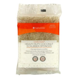 Full Circle, Clea�a Colada,  Coconut Scrubber Sponges, 2 Packs