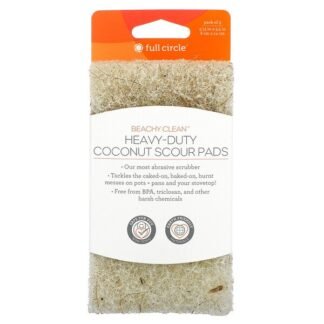 Full Circle, Heavy Duty Coconut Scour Pads, 3 Packs