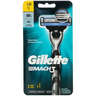Gillette, マッハ3、カミソリ本体1本+替刃2個