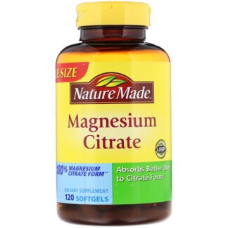 Nature Made, マグネシウム クエン酸塩、ソフトジェル120粒