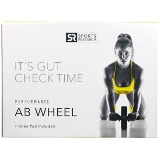 Sports Research, 高性能腹筋ローラー、膝パッド付き