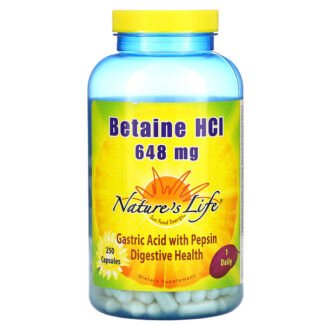 Nature's Life, ベタインHCL、648mg、250粒