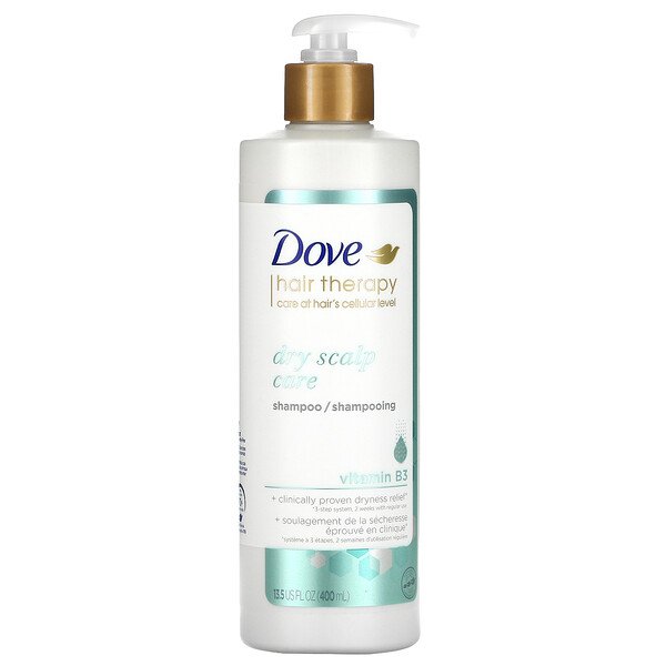 Dove, Hair Therapy, Dry Scalp Care Shampoo, Vitamin B3, 13.5 fl oz (400 ml)