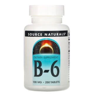 Source Naturals, B-6、 100 mg、 250錠