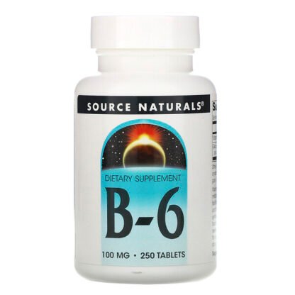 Source Naturals, B-6、 100 mg、 250錠