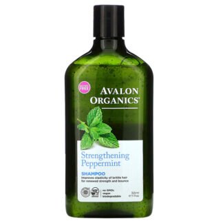 Avalon Organics, シャンプー、ペパーミントの強化、11 fl oz (325 ml)