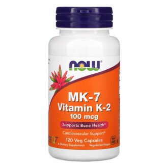 Now Foods, MK-7ビタミンK-2、100mcg、ベジカプセル120粒