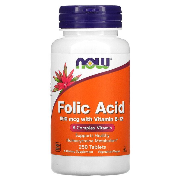 Now Foods, 葉酸、800mcg、250粒