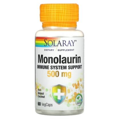 Solaray, モノラウリン、500mg、ベジカプセル60粒