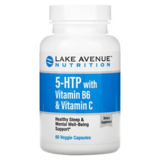Lake Avenue Nutrition, ビタミンB6＆ビタミンC配合5-HTP、ベジカプセル60粒