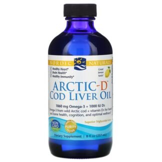 Nordic Naturals, アークティック-D タラの肝油、 レモン、 8液量オンス (237 ml)