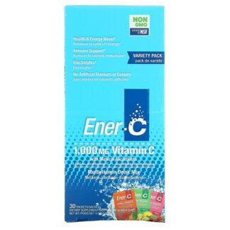 Ener-C, ビタミンC、マルチビタミンドリンクミックス、バラエティパック、30包、9.9オンス（ 282.9g ）