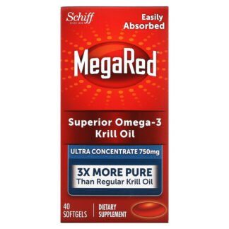 Schiff, MegaRed（メガレッド）、優れたオメガ3クリルオイル、750 mg、ソフトジェル40粒
