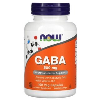 Now Foods, ガンマアミノ酪酸、500 mg、植物性カプセル 100粒