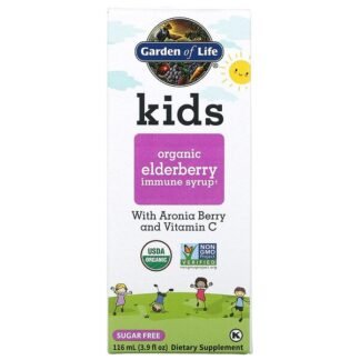 Garden of Life, Kids Organic Elderberry Immune Syrup 3.9 fl oz (116 mL)