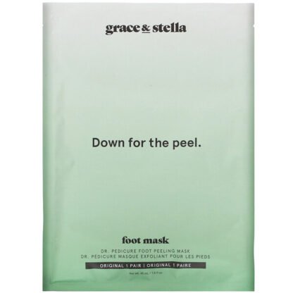 Grace & Stella, ドクターペディキュア足用角質ケアマスク、オリジナル、1足分