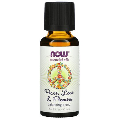 Now Foods, ピースラブアンドフラワーズ、エッセンシャルオイル、バランシング・ブレンド、1 液体オンス（30ml）