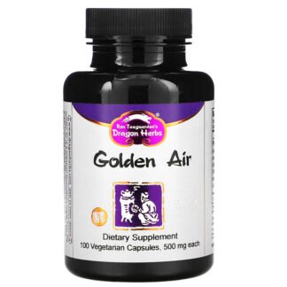 Dragon Herbs, ゴールデンエア、500mg、ベジカプセル100粒