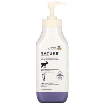 Nature by Canus, Fresh Goat's Milk, Creamy Body Lotion, Lavender Oil, 11.8 fl oz (350 ml)