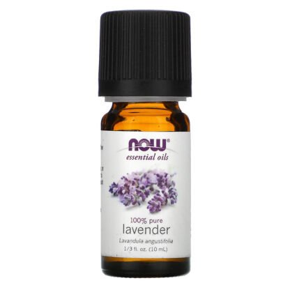 Now Foods, エッセンシャルオイル、ラベンダー、1/3 fl oz (10 ml)