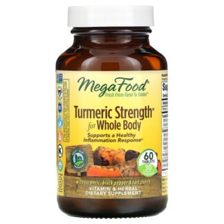 MegaFood, Turmeric Strength、全身用、タブレット60 錠