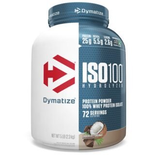 Dymatize Nutrition, ISO 100加水分解100%ホエイタンパク質アイソレート、チョコレートココナッツ、5 lb (2.3 kg)