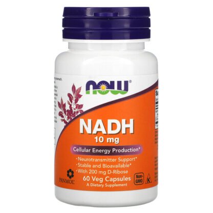 Now Foods, NADH、10mg, ベジカプセル60粒