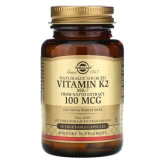 Solgar, 天然ビタミンK2、100 mcg、植物性カプセル50錠