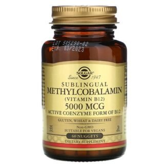 Solgar, 舌下のメチルコバ（Sublingual Methylcobalamin）, 5000 mcg, 60ナゲット