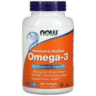 Now Foods, 分子蒸留加工オメガ3、ソフトジェル200粒