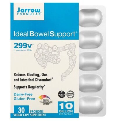 Jarrow Formulas, Ideal Bowel Support（理想のお腹サポート）、299v、100億、ベジカプセル30粒