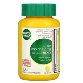 Life Extension, アスピリン、低量、安全コーディング、81 mg、300 腸溶錠