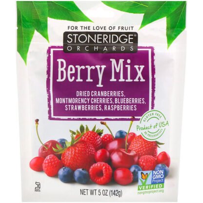 Stoneridge Orchards, ベリーミックス、ホールドライミックスベリー、142 g（5 oz）