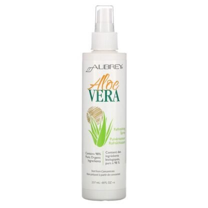 Aubrey Organics, リフレッシングスプレー、アロエベラ、237ml（8液量オンス）