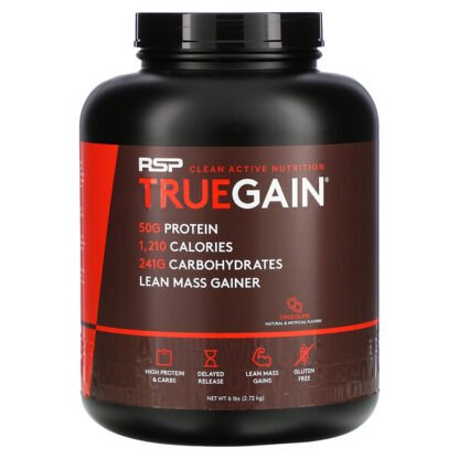 RSP Nutrition, トゥルーゲイン プレミアムマスゲイナー、チョコレート、2.6kg（6ポンド）