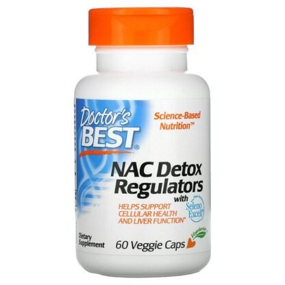 Doctor's Best, NACデトックスレギュレーター、ベジカプセル60粒