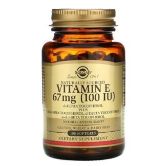 Solgar, 天然由来ビタミンE、67mg（100IU）、ソフトジェル100粒