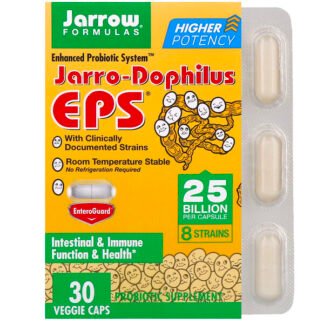 Jarrow Formulas, ジャロ・ドフィラスEPS、強化プロバイオティックシステム、250憶、植物性カプセル30個