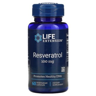 Life Extension, レスベラトロール、100mg、ベジカプセル60粒