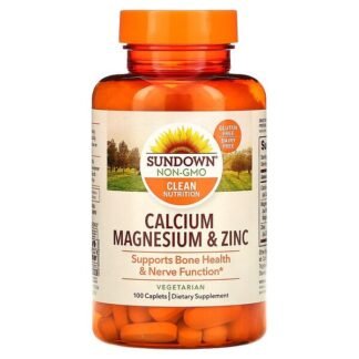 Sundown Naturals, カルシウム、マグネシウム、亜鉛、100粒