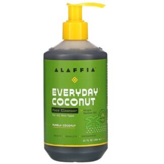 Alaffia, Everyday Coconut（エブリデイココナッツ）、顔用クレンザー 354ml（12液量オンス）